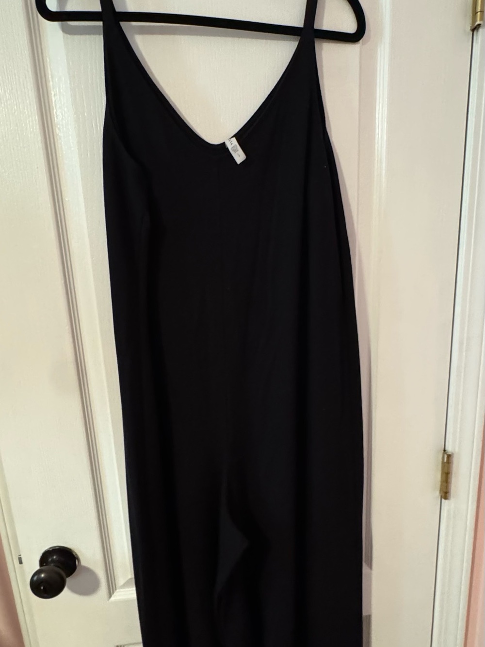 Athleta Black Jumpsuit with Spaghetti Straps